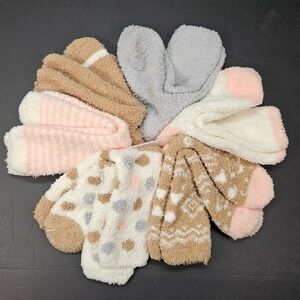 Fuzzy Socks Women 6 Pair Super‎ Soft Cozy Warm Winter Assorted Colors One Size